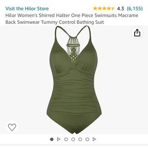 Hilor One-Piece Swimsuit, Size 14